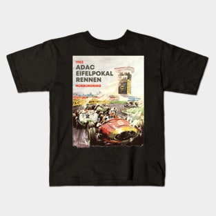 Retro Painting 1963 Nurburgring ADAC EIFELPOKAL RENNEN Kids T-Shirt